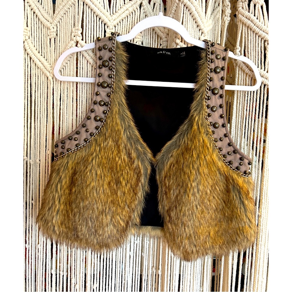 Faux Fur Rocker Vest
